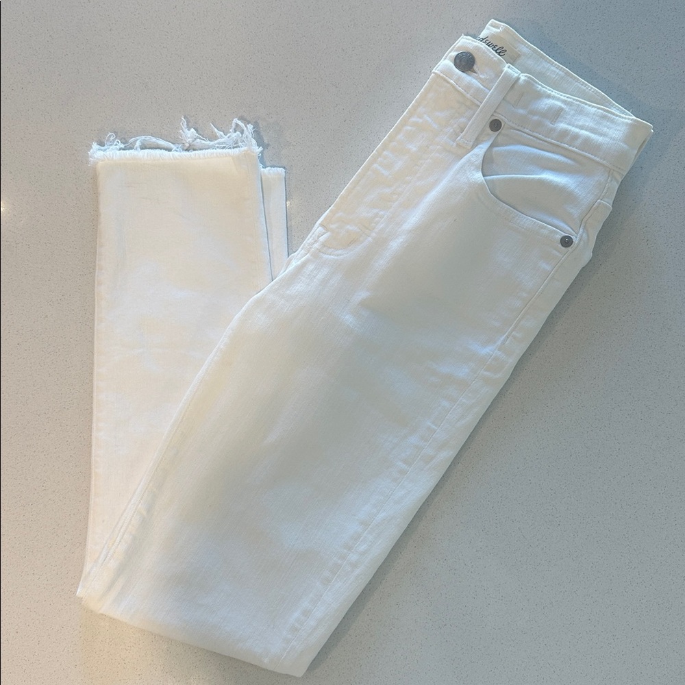 Madewell- The Perfect Vintage Crop Jean (White)